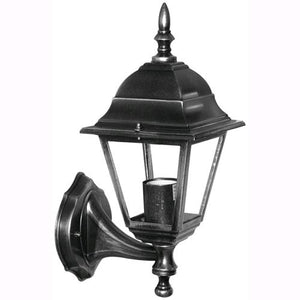 Lampione Lanterne Applique Da Giardino Mod. Vienna Nero 15x20xh.35 Cm.
