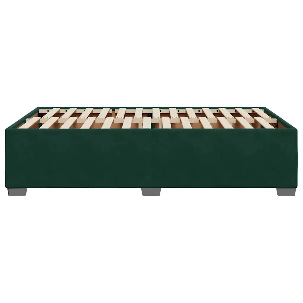 Giroletto senza Materasso Verde Scuro 120x200 cm in Velluto 3284628