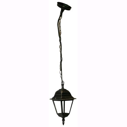 Lampada Lanterna Con Catena Da Giardino Mod. Vienna Nero 15x15xh.35 Cm.