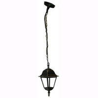 Lampada Lanterna Con Catena Da Giardino Mod. Vienna Nero 15x15xh.35 Cm.