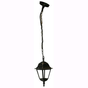Lampada Lanterna Con Catena Da Giardino Mod. Vienna Nero 15x15xh.35 Cm.