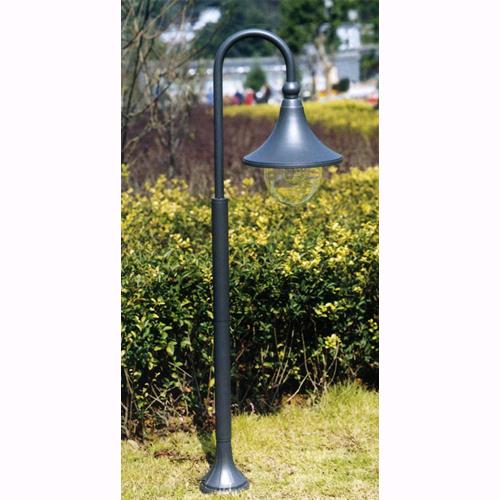 Lampada Lanterna Da Giardino Mod. Cigno Nero Su Piantana Altezza 120 Cm.