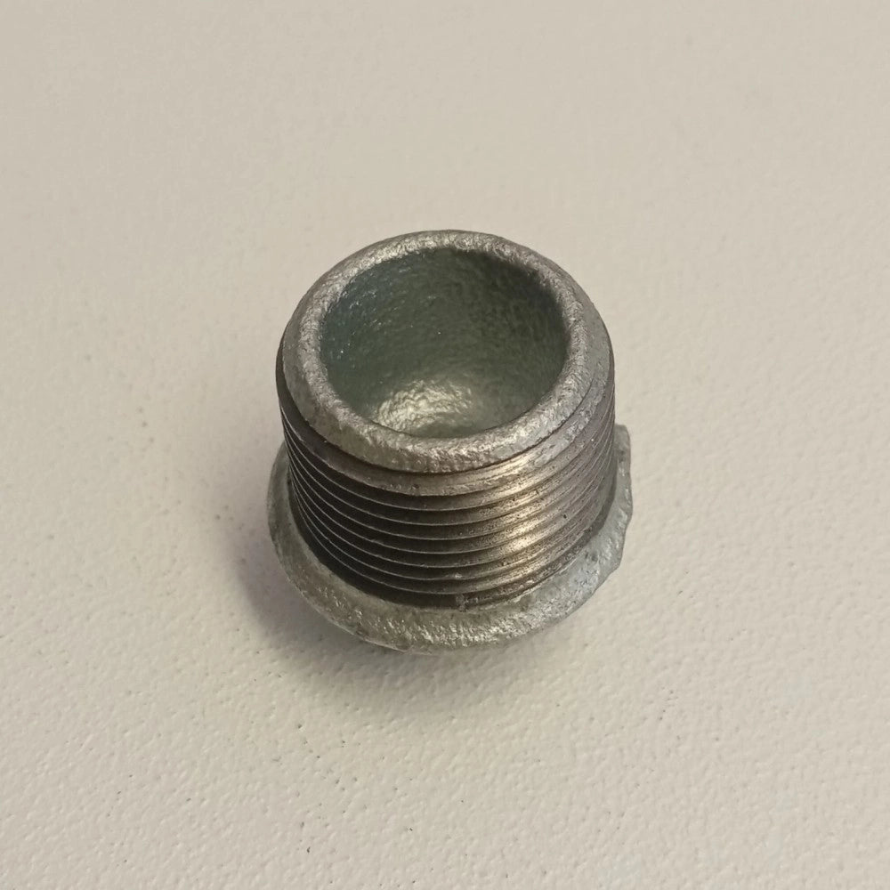 Raccordo m 1'' - 2pz tappo di ghisa zincata malleabile