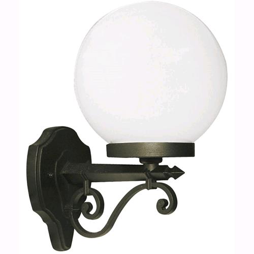 Lampada Lanterna Applique Da Giardino Mod. Globo A Muro 20x30 Cm.