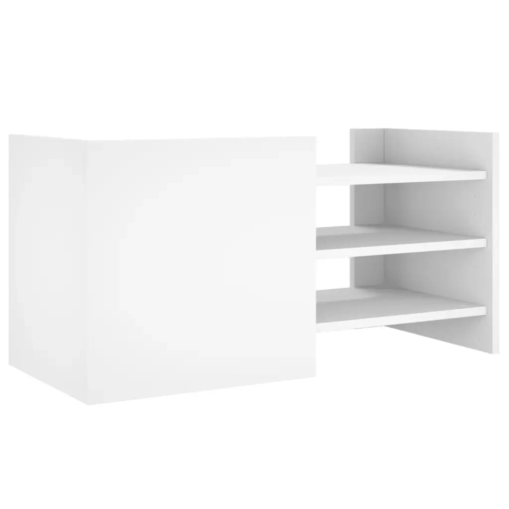 Mobile Porta TV Bianco 80x35x40 cm in Legno Multistrato 848367