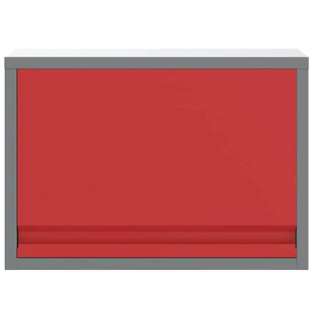 Mobiletto portautensili interno con cassetti e ripiani 50 x 25 x 35 cm acciaio rosso 02_0058035