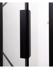 Box doccia con telaio nero con ante scorrevoli HAMAR 207 RIHO 80x80 x200cm