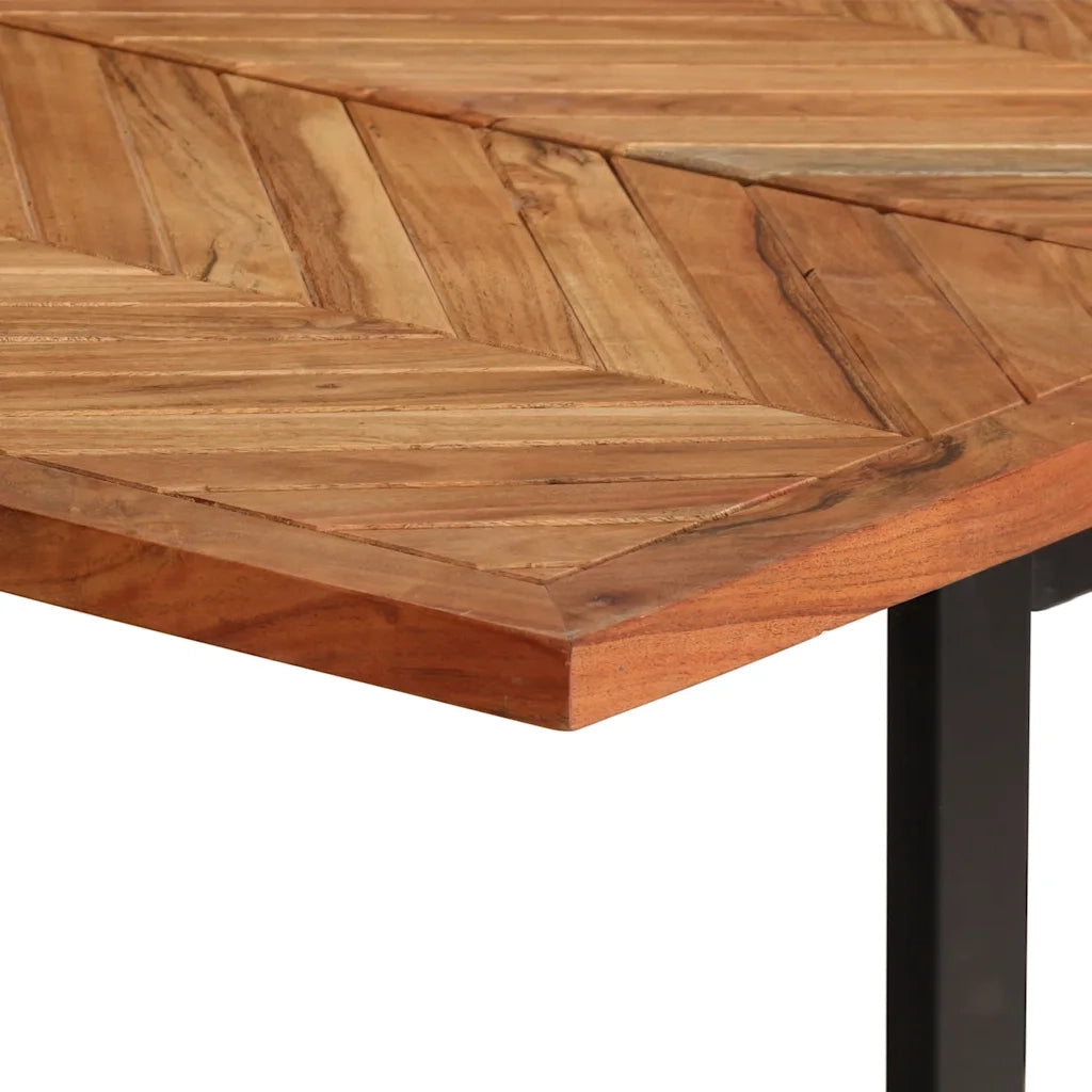 vidaXL Tavolo da Pranzo 180x90x75 cm in Legno Massello di Acacia
