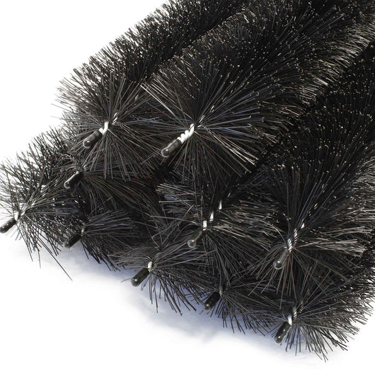 Barriera anti piccioni per pannelli fotovoltaici e Spazzola per grondaie 10 scovoli 12 m Ø 12 cm