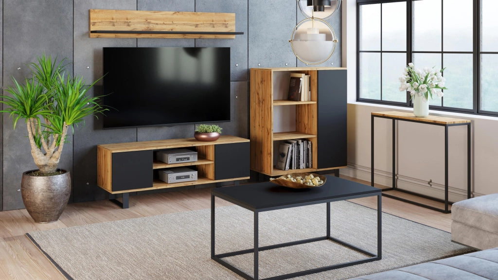 Libreria Fondi - Gambe in metallo Gold Craft Rovere