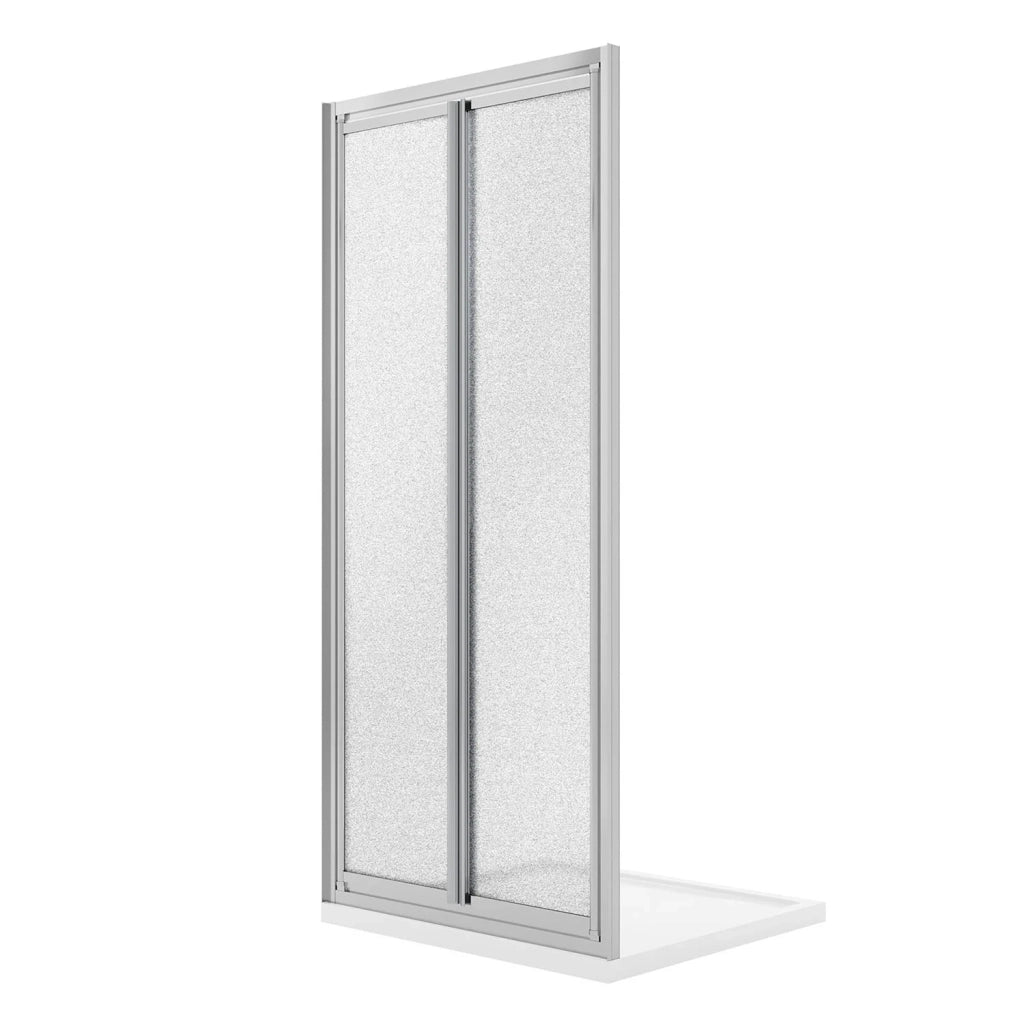 Porta Doccia 100CM H198 Cristallo Stampato C Apertura Saloon con Doppia Anta Battente mod. West
