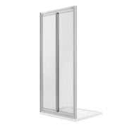 Porta Doccia 100CM H198 Cristallo Stampato C Apertura Saloon con Doppia Anta Battente mod. West