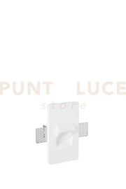 INCASSO ESTRO QUADRATO IN GESSO 1 LUCE ATTACCO MINI GU10 160X90X67MM