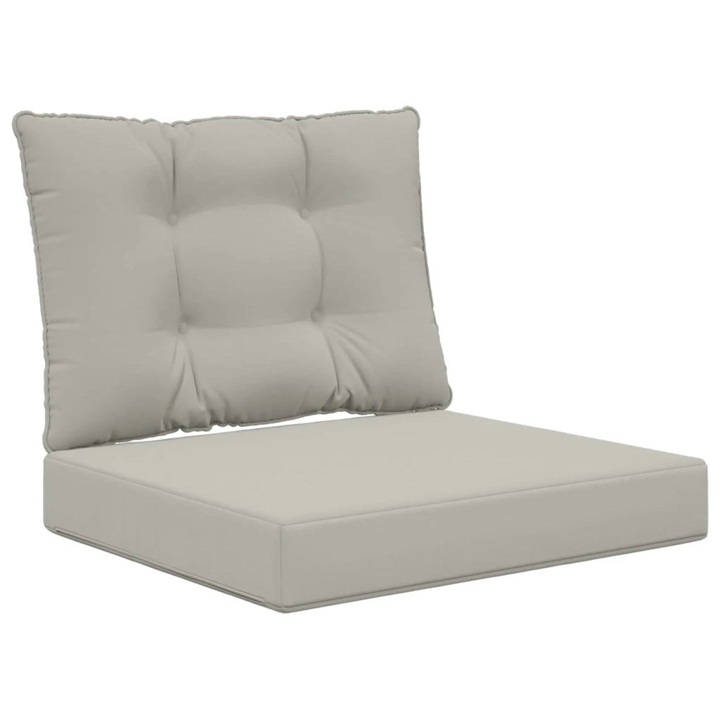 Cuscino per divano da esterno 2 pcs Grigio Poliestere