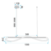 Lampada Led App853-cp Long Black