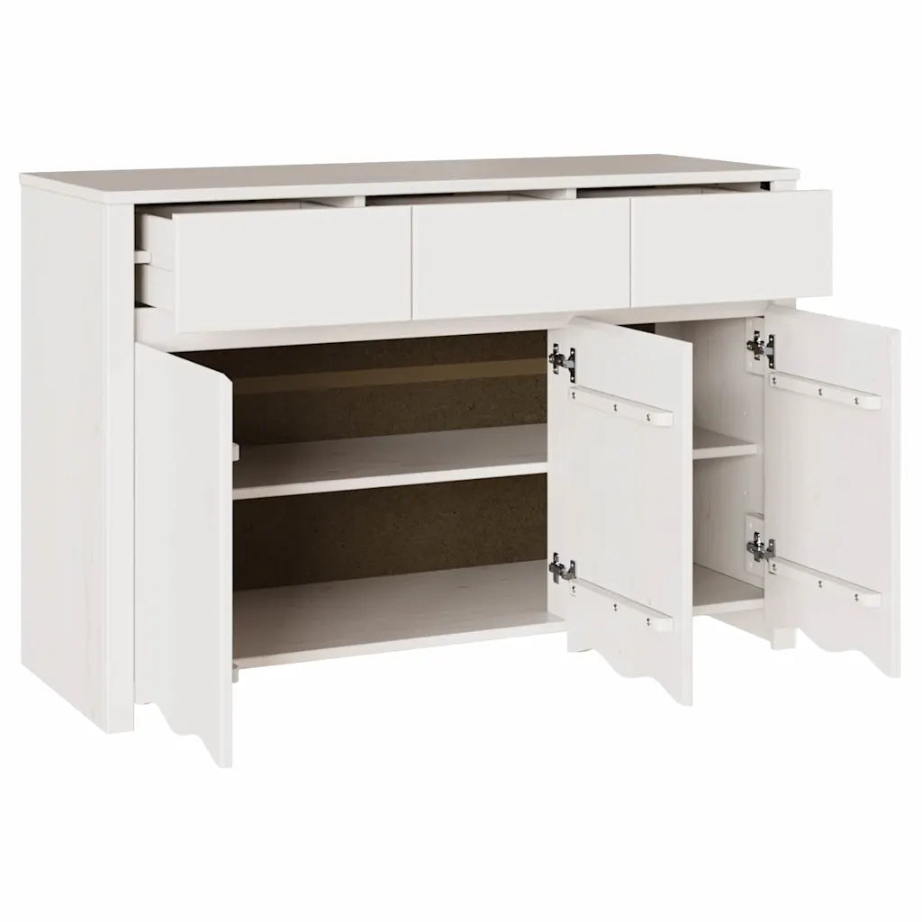 Credenza con cassetto Drammen Bianco 114 x 43 x 75,5 cm 42003039
