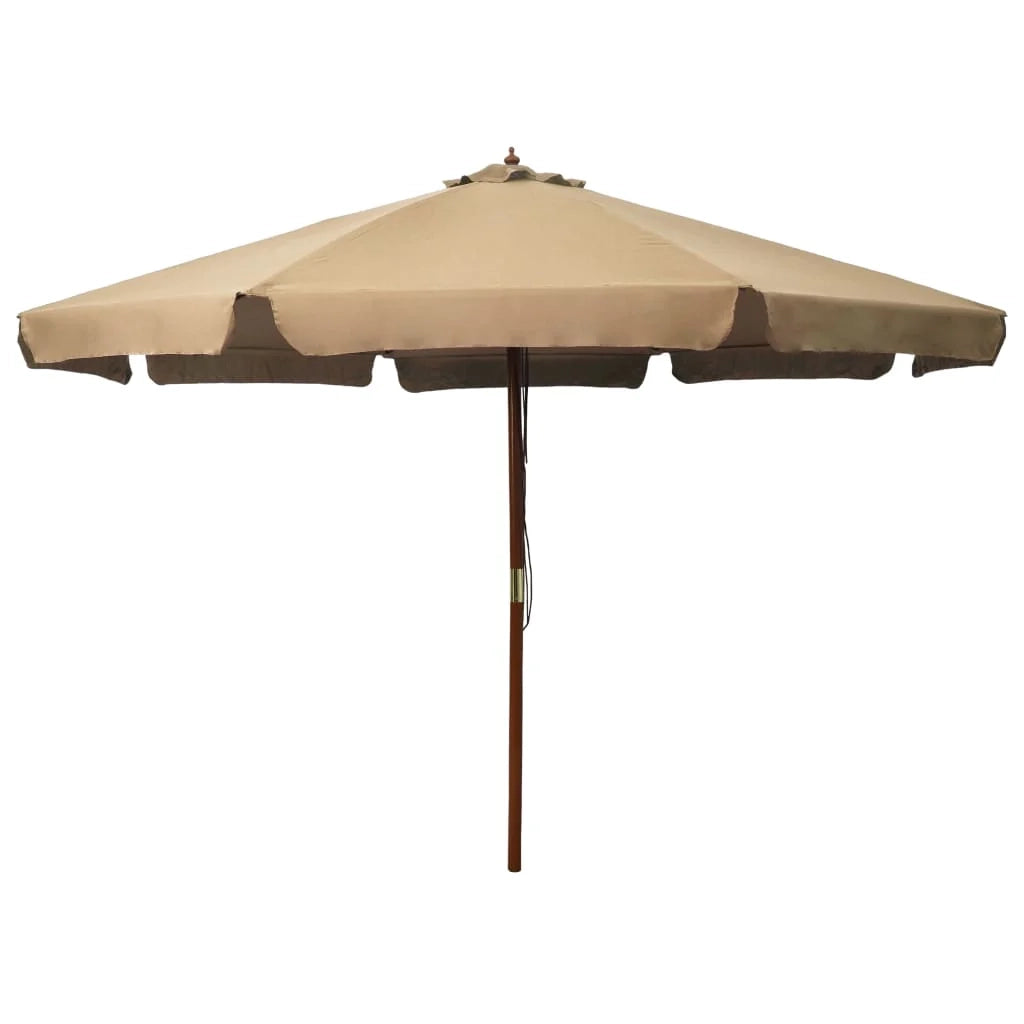 Ombrellone da giardino con palo in legno 330 cm tortora 02_0008123