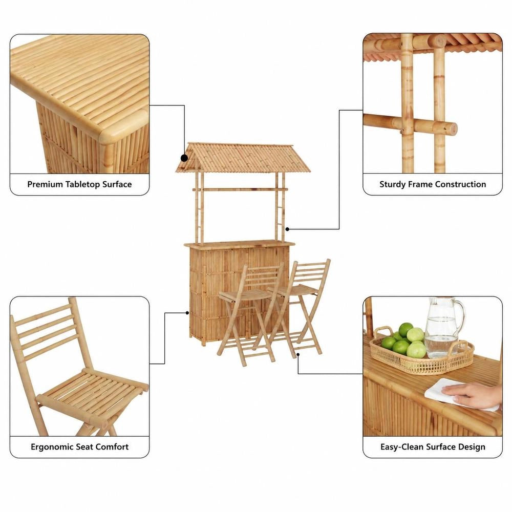 3-piece Bamboo Bar Set