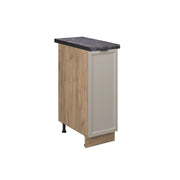 Armadio cucina dispensa alto Fame-Line GrigioBeige/Rovere dorato 30 cm, PL Antracite Vicco