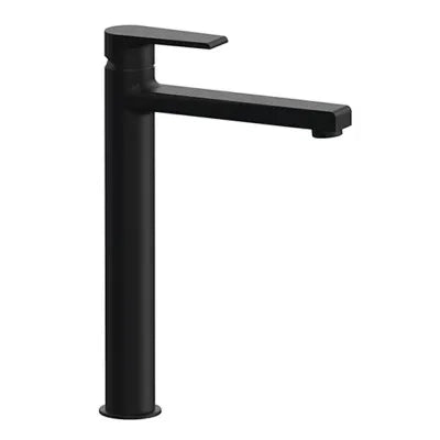 Set miscelatori lavabo alto e bidet nero opaco Mariani serie Artic