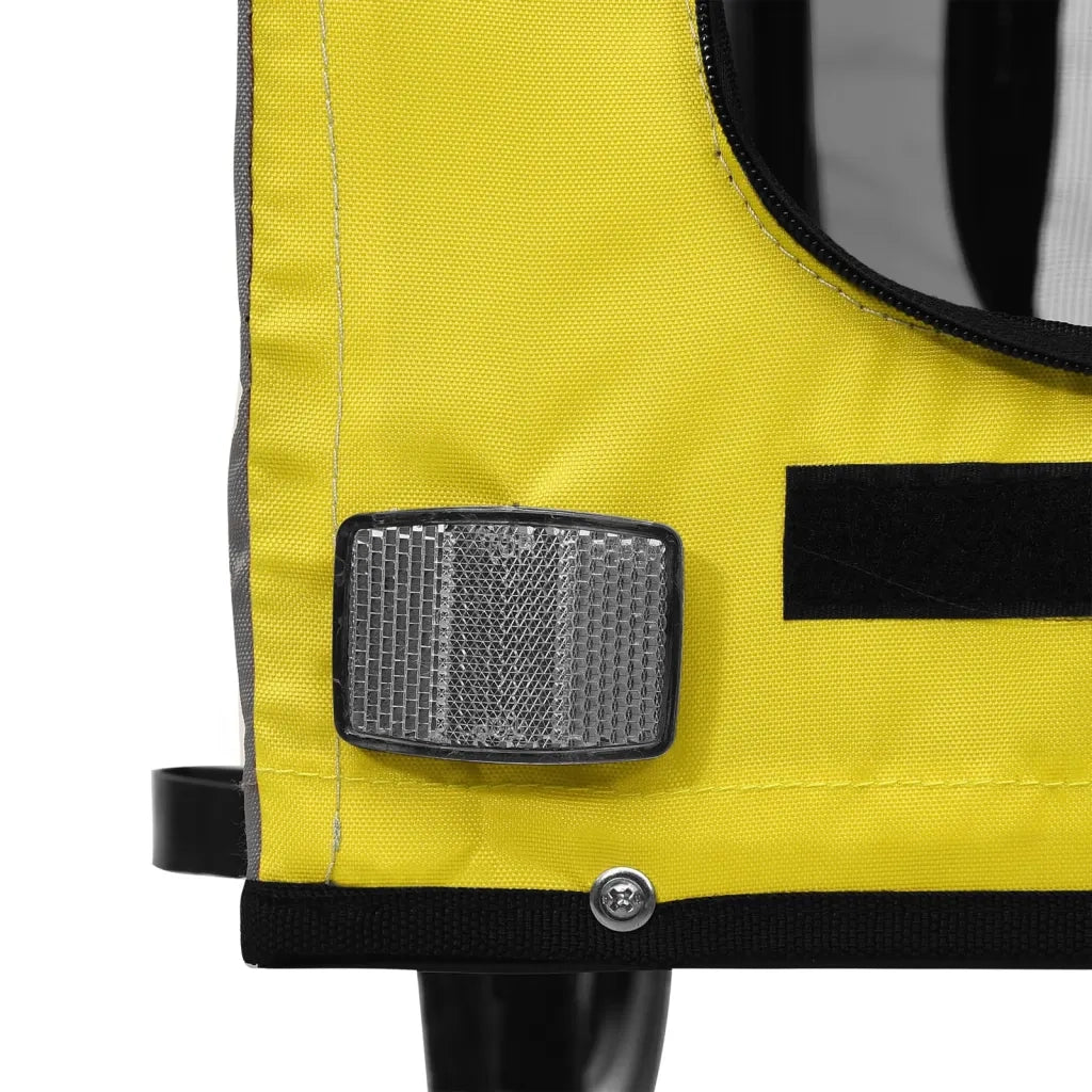 Rimorchio da Bici per Animali Giallo e Grigio Oxford e Ferro CFW2837864