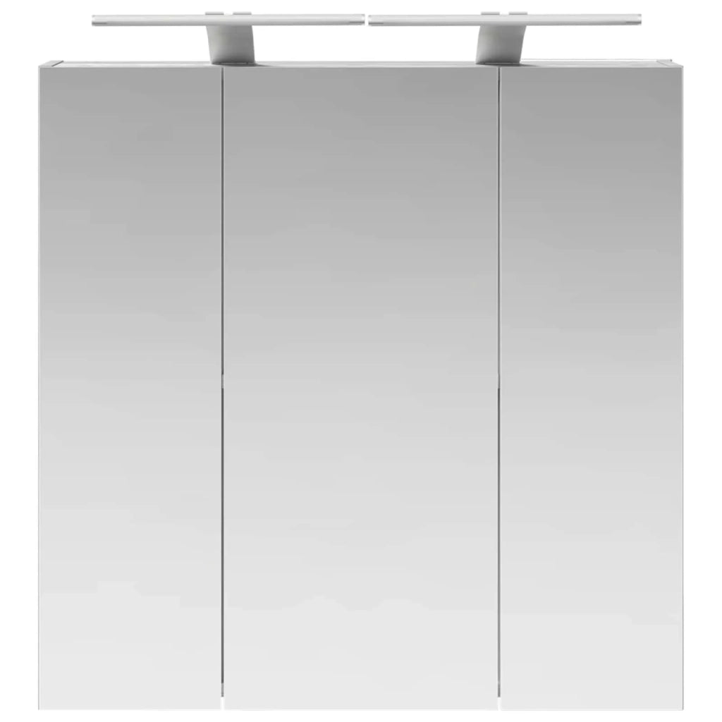 Mobiletto per specchio da bagno Grigio Sonoma 70 x 14,5 x 70 cm