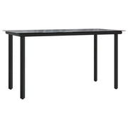 Set da Pranzo da Giardino 7 pz con Cuscini in Polyrattan Grigiocod mxl 87021