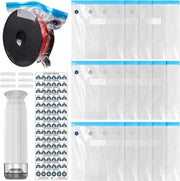 Filamento per stampa 3D contenitore impermeabile - sacchi a vuoto per filamento 3D - pompa a vuoto - 6 clip di chiusura - sacchi a vuoto riciclabili - 15 pezzi, impermeabili.