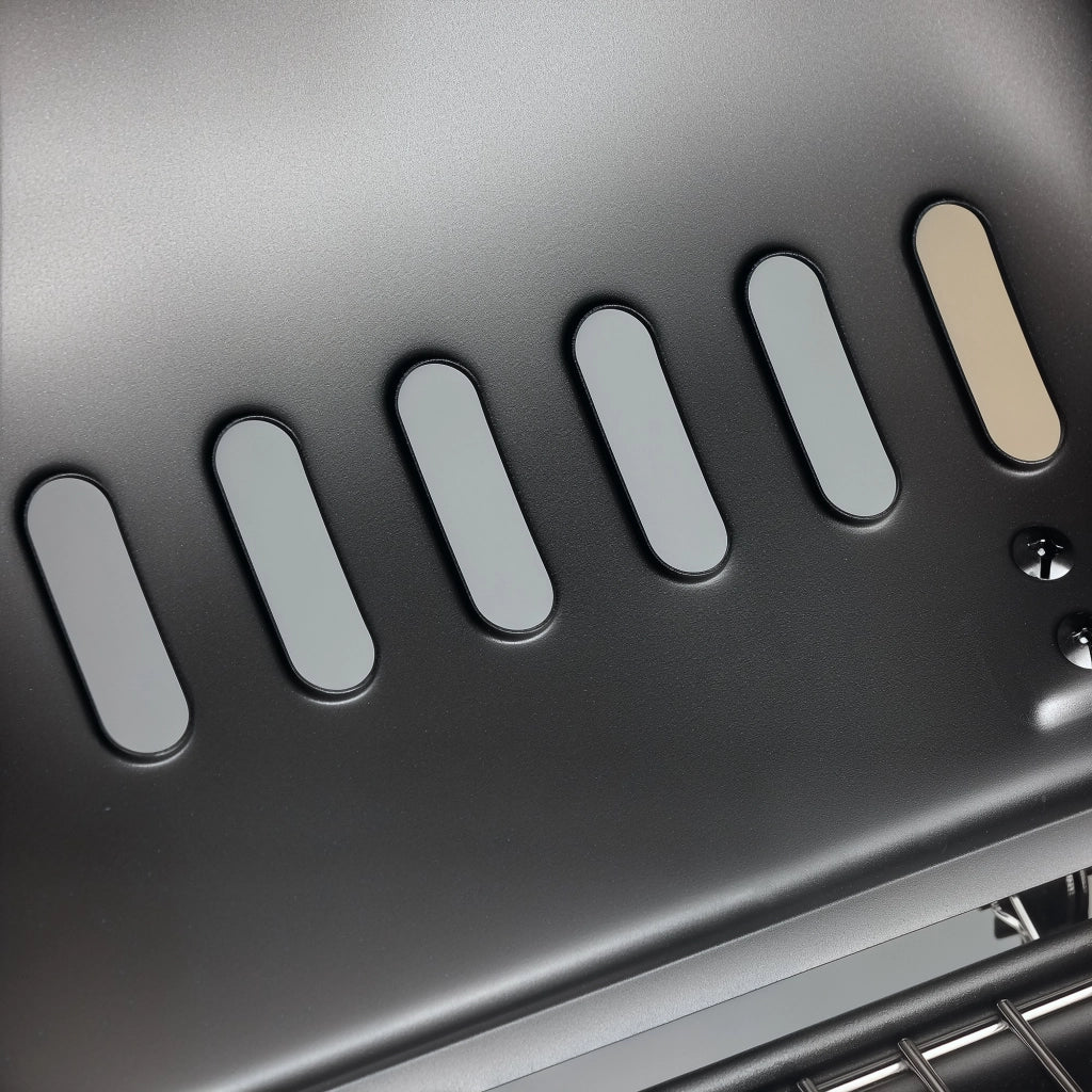 Barbecue a gas 2 bruciatori in acciaio inox ¨C Minimal ¨C 104x49x99 cm nero