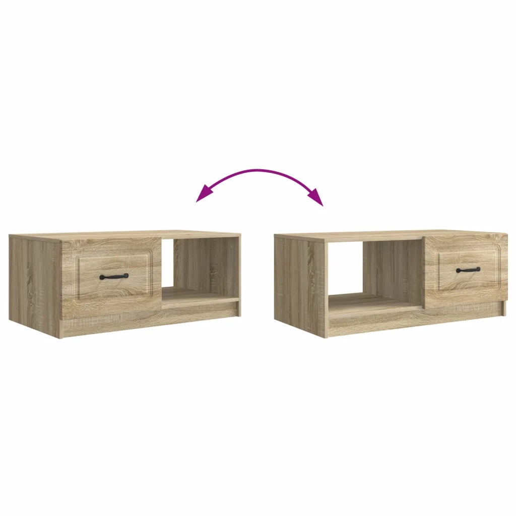 Tavolino da salotto Rovere Sonoma 90 x 50 x 37 cm