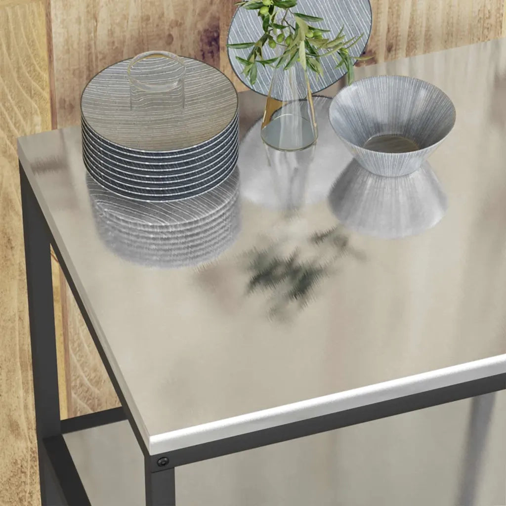 Stoccaggio in cucina Argento 60 x 50 x 92 cm Acciaio 874965