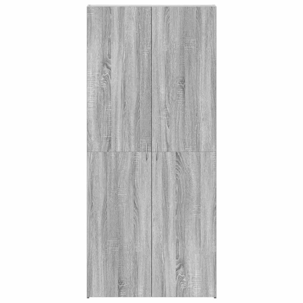 Mobile per scarpe-Scarpiera Grigio 80 x 35.5 x 180 cm Legno multistrato 754339