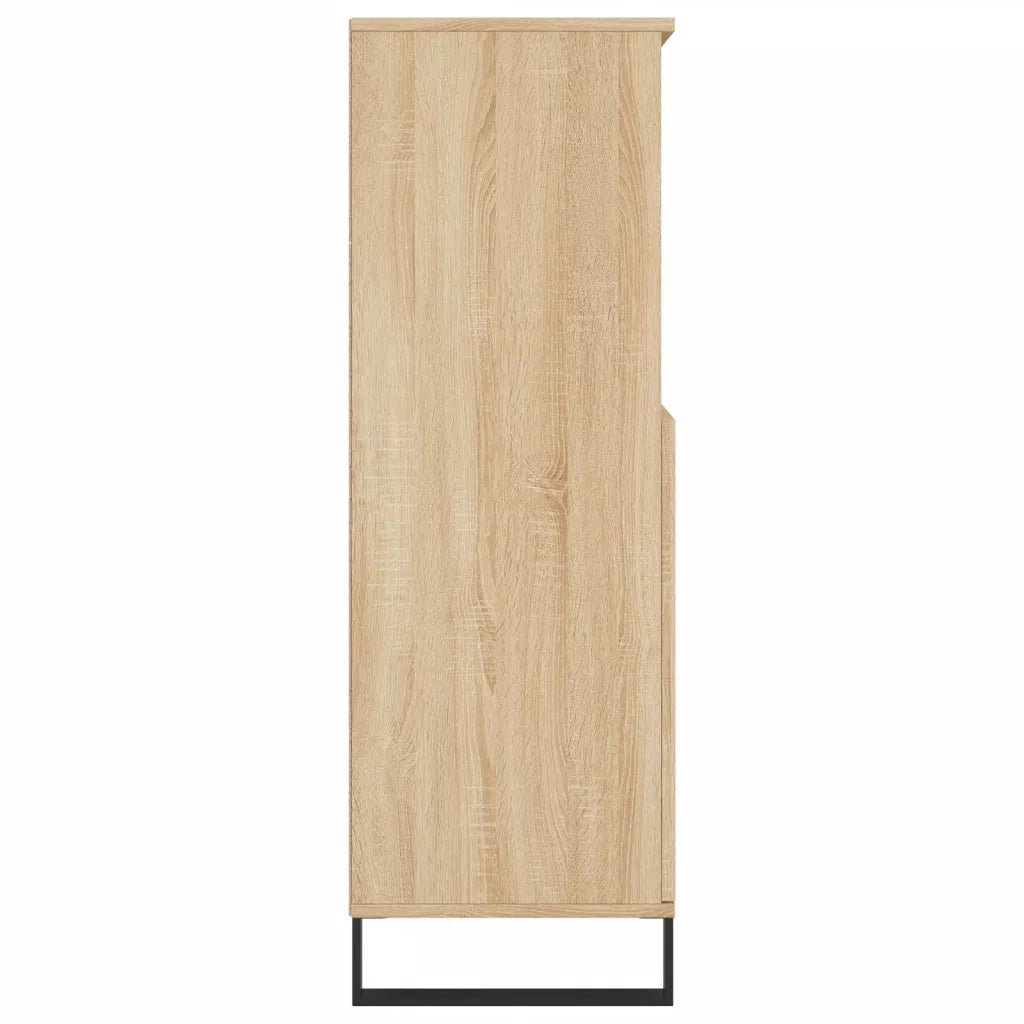 Credenza Rovere Sonoma 60x36x110 cm in Legno Multistrato 831495