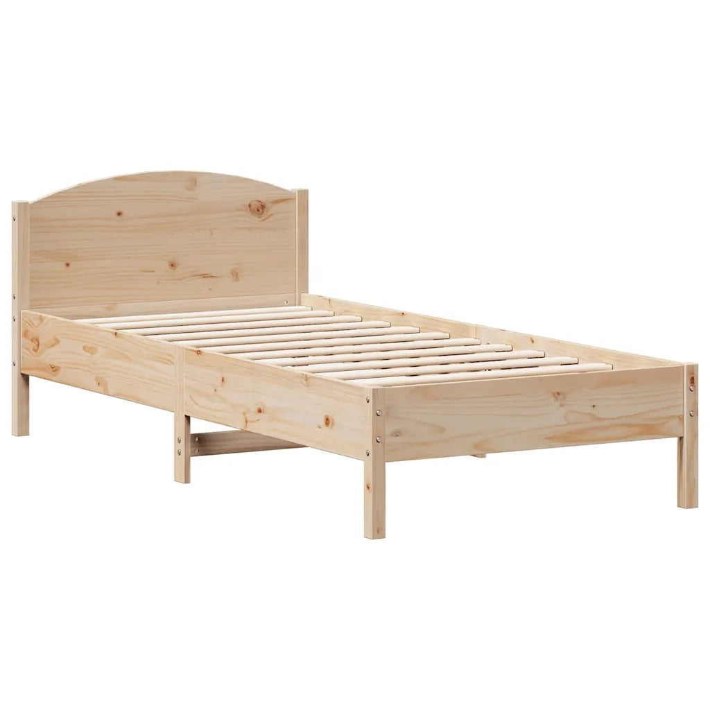 Giroletto con Libreria senza Materasso 75x190 cm in Legno Pino 3323089