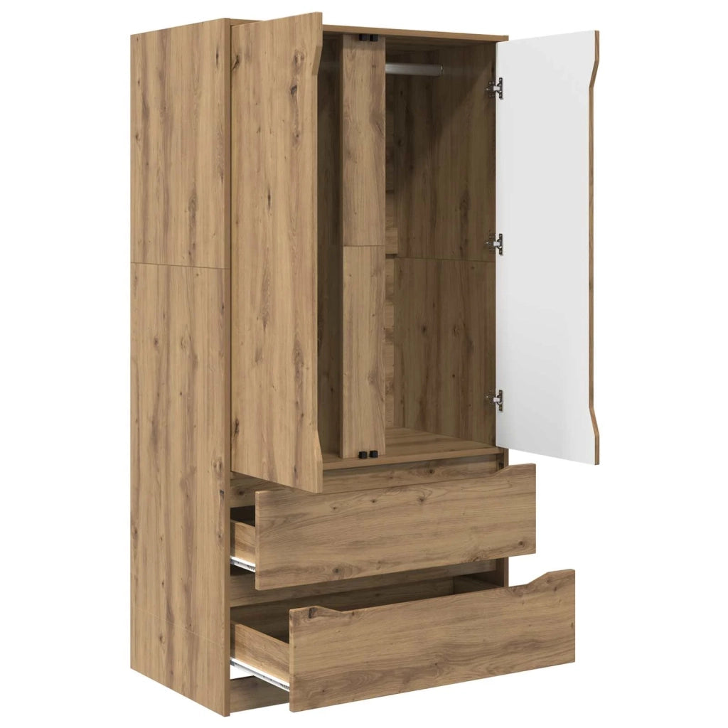 Guardaroba con cassetto Rovere Artigianale 79,5 x 49 x 156 cm 3406254