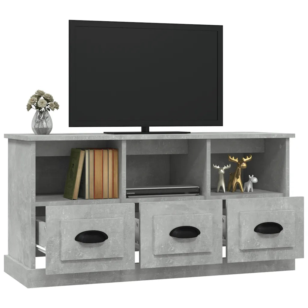 Mobile per TV-Credenza TV-Console TV Grigio Cemento 100x35x50 cm in Legno Multistrato