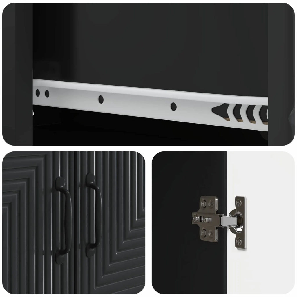 Set di armadi 2 pcs Nero 66 x 34,5 x 89,5 cm 3416656