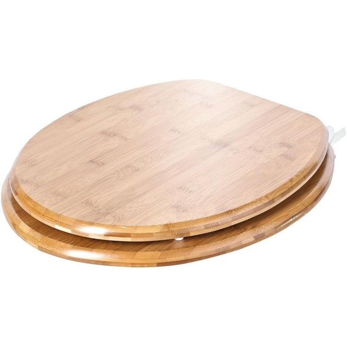 Ridder 11050108 - sedile wc in bamb  con meccanismo di chiusura