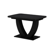 Vicco tavolo da pranzo allungabile Nero 120 x 80 cm Estensibile