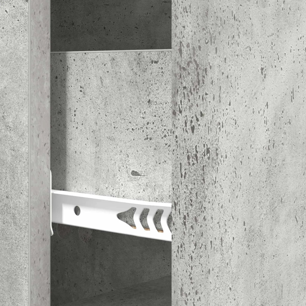 Mobile con Cassetti Grigio Cemento 33 x 34,5 x 90 cm