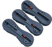 Set di attacchi per pinne - Sistema FCS II - Nero - 110g/set - Incluso 3 attacchi per pinne - Facile da installare - Compatibile con Sistema FCS I - Attacco per pinna