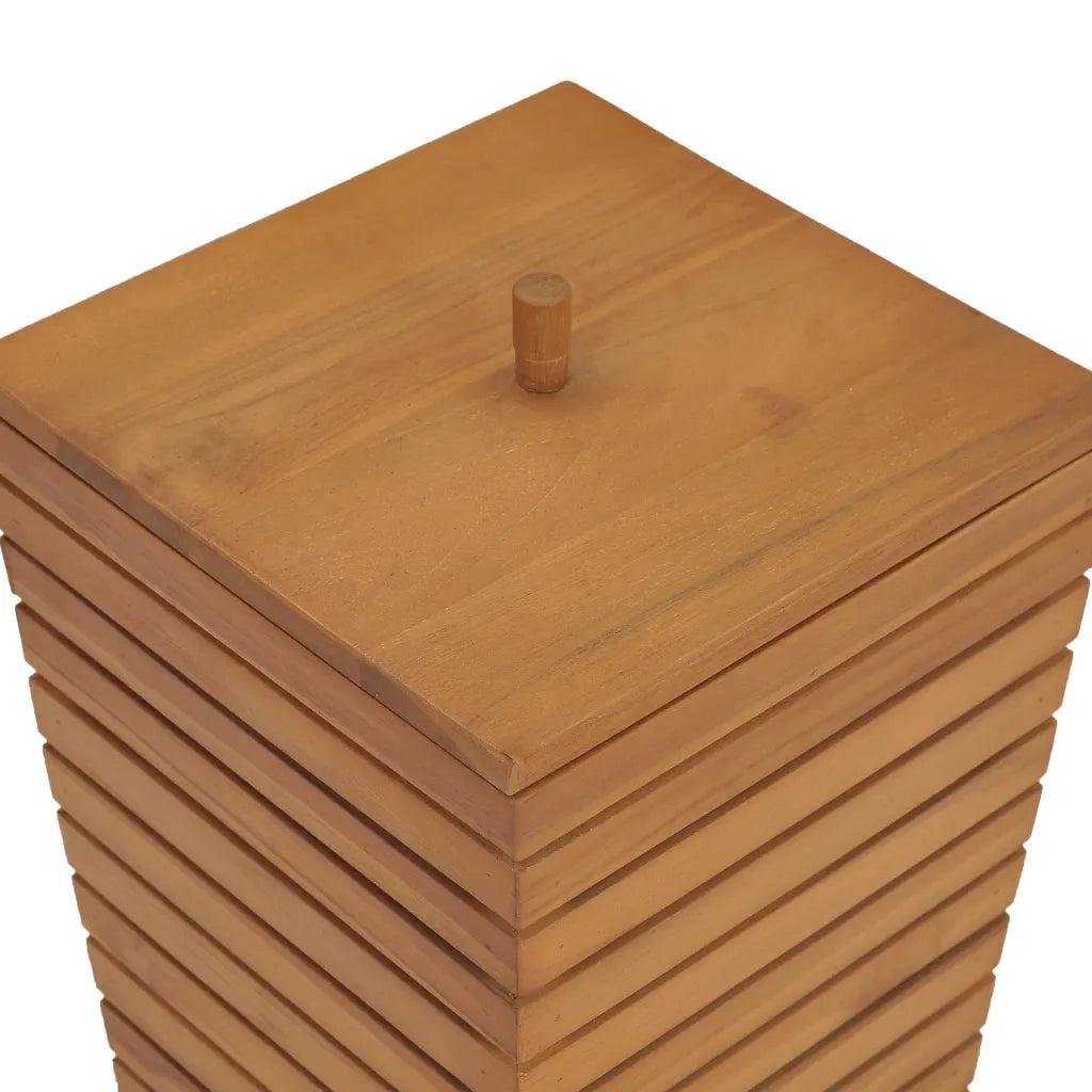 Cesto Portabiancheria 30x30x45 cm in Massello di Teak cod mxl 49650