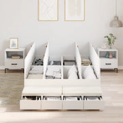 Struttura Letto contenitore Bianco 120x200 cm