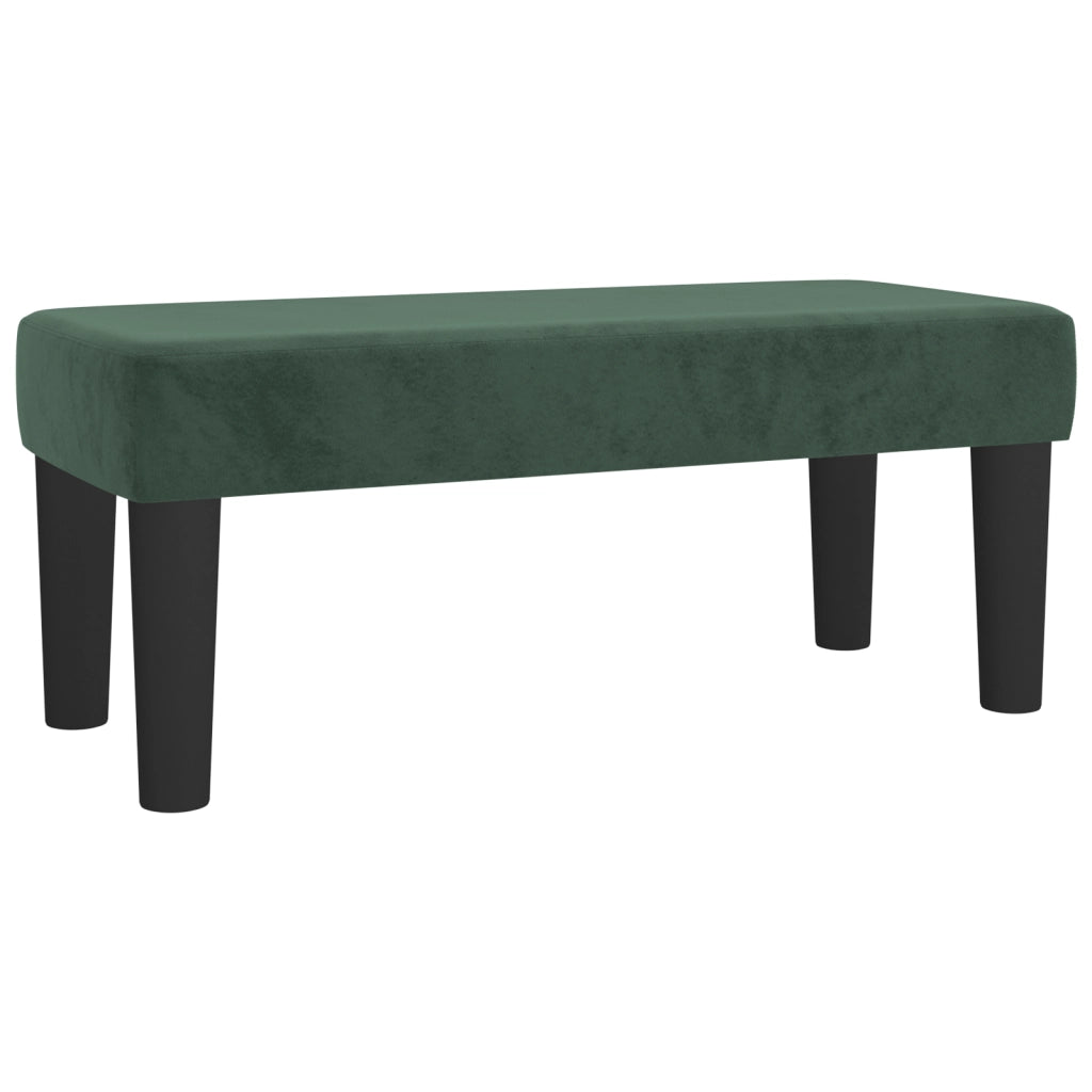 Panca Verde Scuro 70x30x30 cm in Velluto