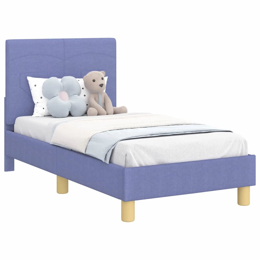 Struttura letto per bambini con testata-Giroletto per bambini Blu jeans 70 x 140 cm 415665