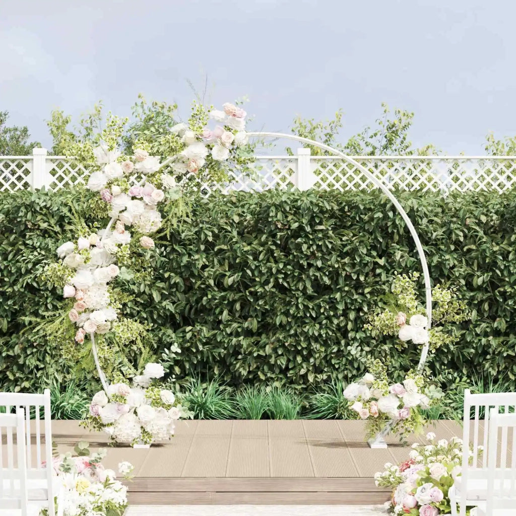 Arco Nuziale Bianco 223 x 45 x 201 cm Acciaio 42021350