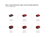 Utensile multiuso GE-HC 18 Li T-Solo Einhell taglio rami e siepi 18V senza batteria