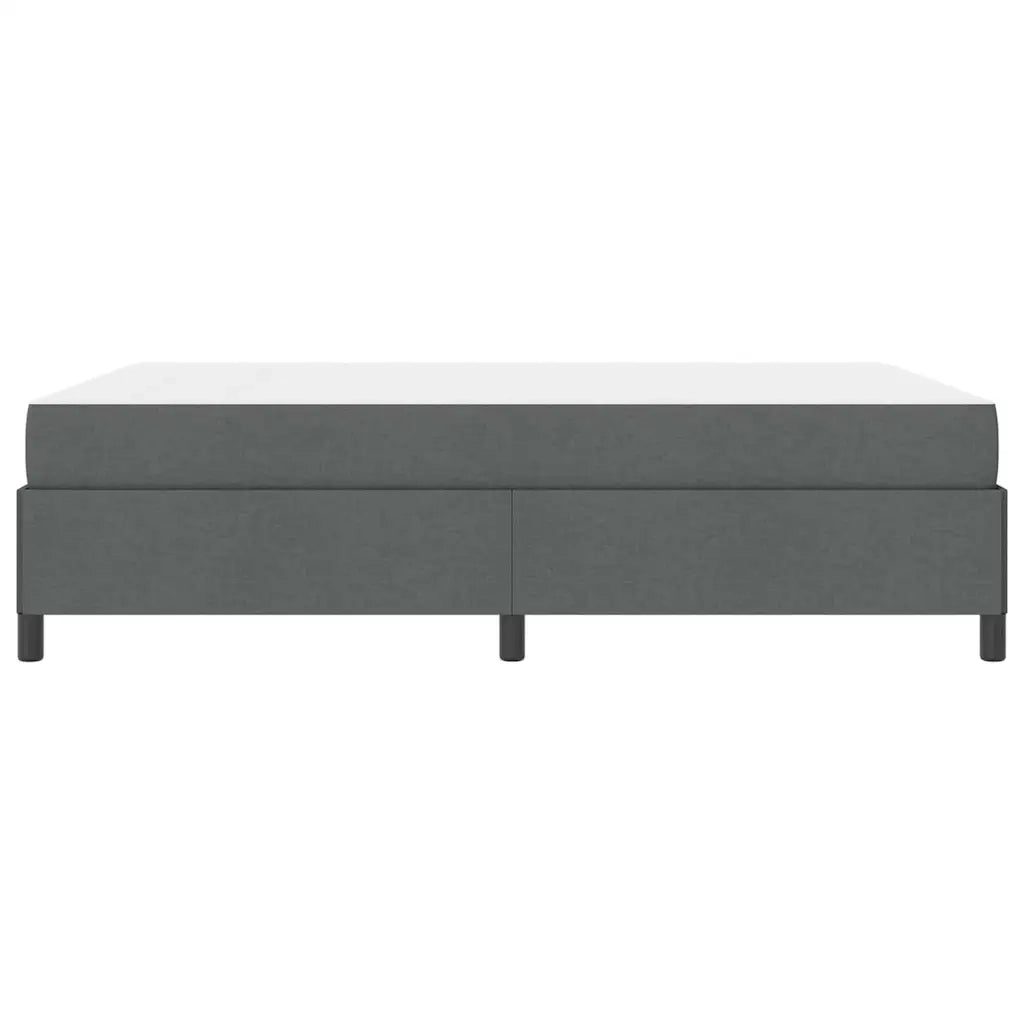 vidaXL Letto a molle Grigio scuro e Nero 140 x 190 cm