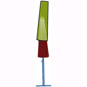 Telo Verde Pvc Di Protezione/Copertura Ombrellone ? 51xh 193 Cm.