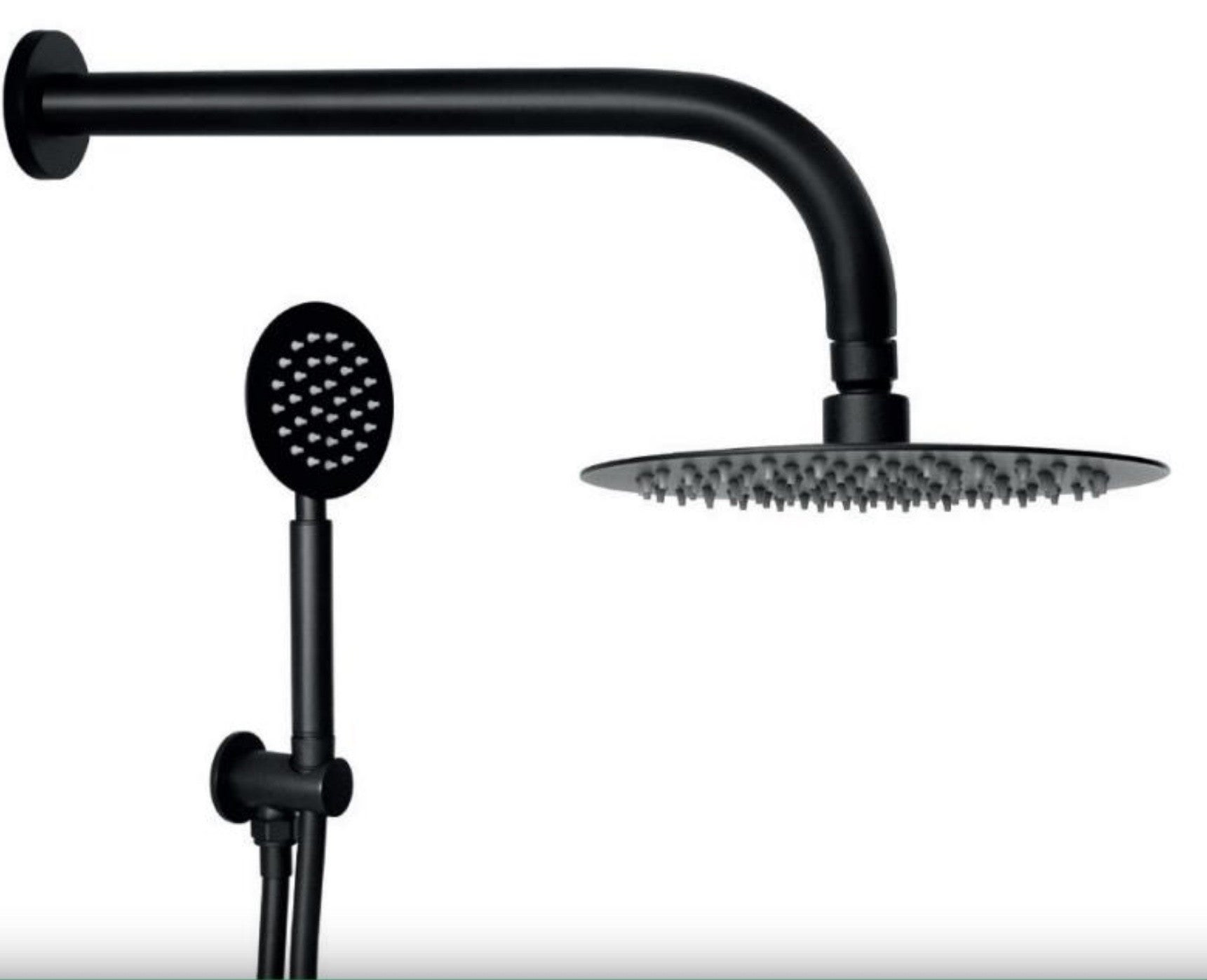 Set doccia completo moderno nero opaco